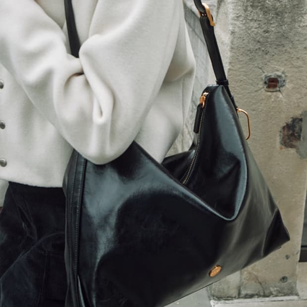 르메메 삭 아네스 블랙 레더