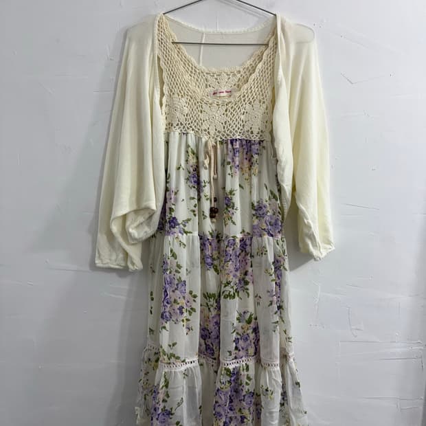 crochet flower sleeveless
