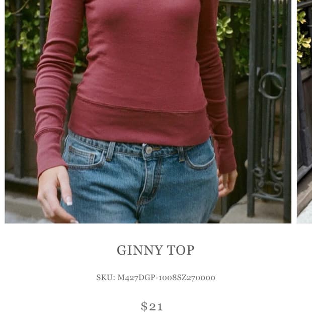 Brandy Melville off shoulder| 브랜디멜빌 오프숄더