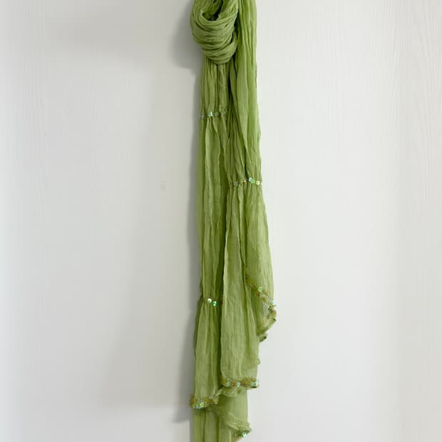 크링클 워싱 플리츠 주름 롱 스카프