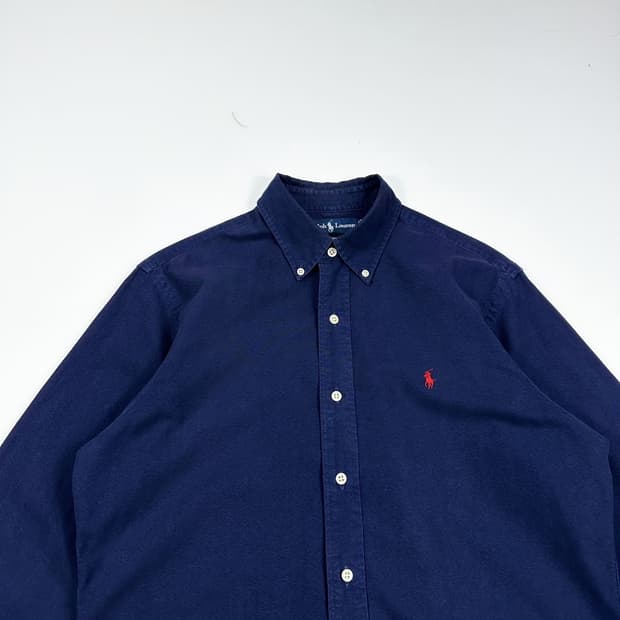 폴로 랄프로렌 포니 커스텀 핏 네이비 셔츠 (M)