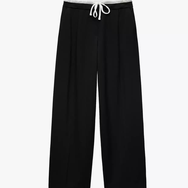 자라 더블웨이스트 와이드 팬츠 XS