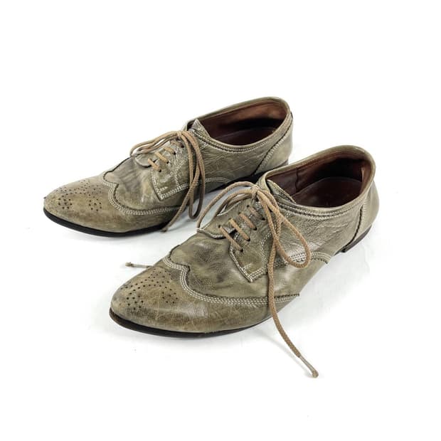 미하라 야스히로 빈티지가공 플랫슈즈