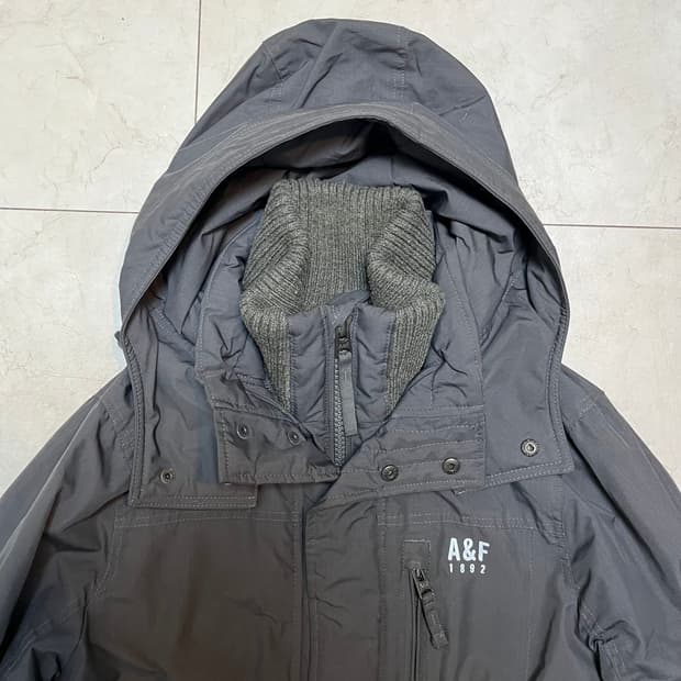 아베크롬비 앤 피치 빅 후드 자켓 그레이