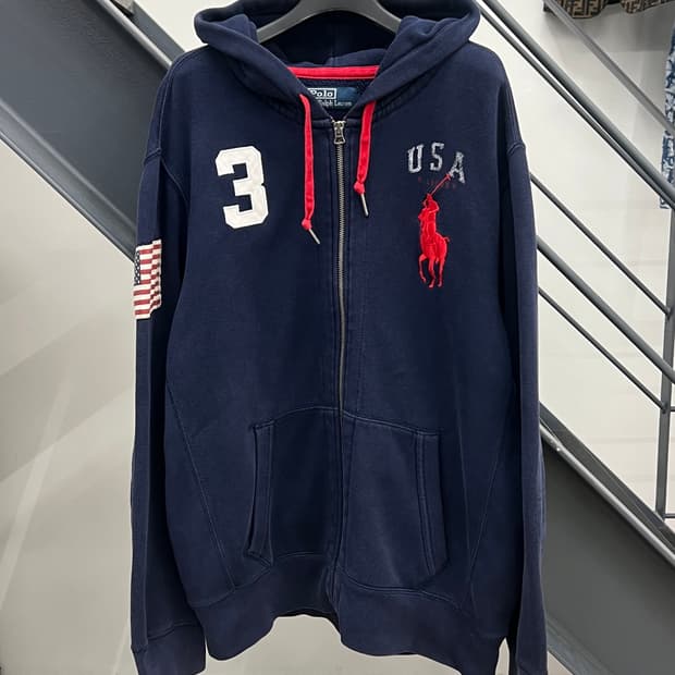 폴로랄프로렌 빅포니 USA 성조기 후드집업