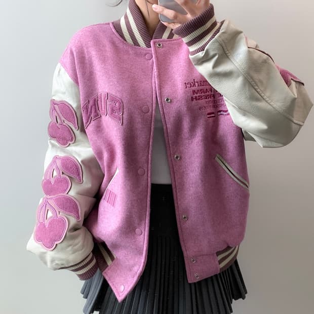 선데이 후르츠 마켓 바시티 자켓