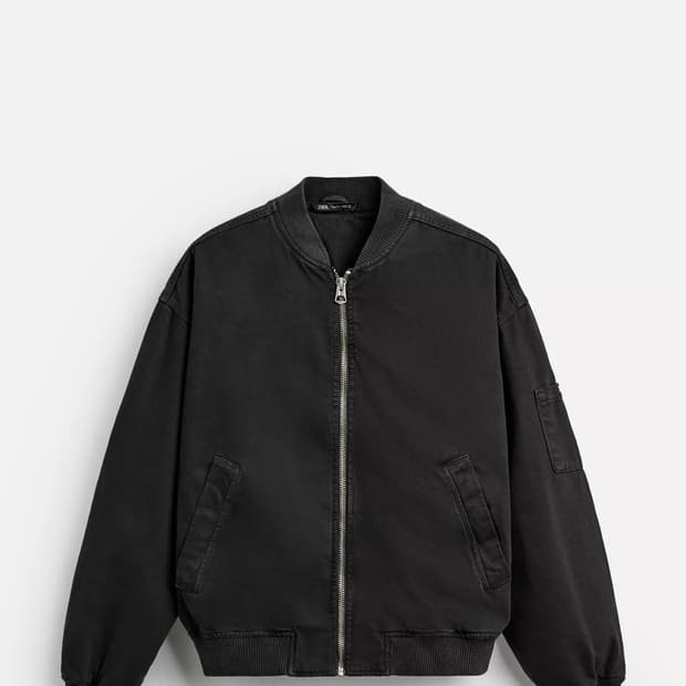 자라 코튼 봄버 자켓 XL