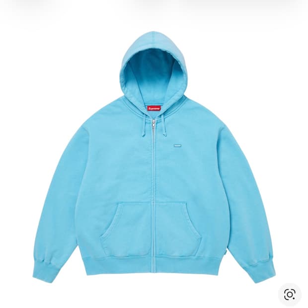 구해요) 슈프림 스몰 박스 후드 집업 m 블루