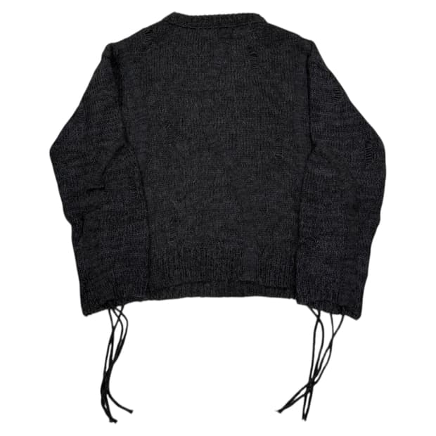 앤더슨벨 콜바인 크루넥 스웨터 니트 차콜 XL