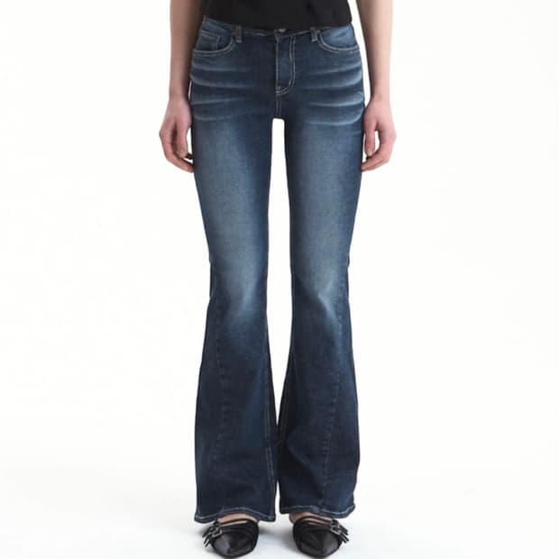 시너진 캣워싱 데님 팬츠 딥블루 M