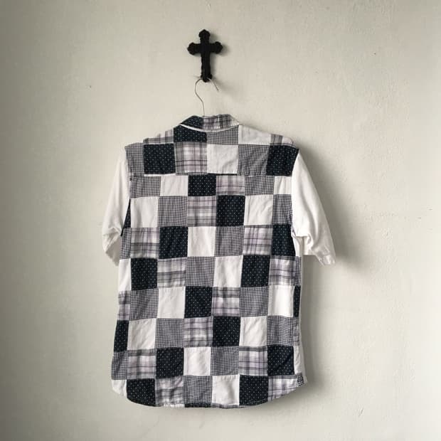 Back patch work point shirt