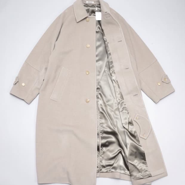 오라리 캐시미어 울 모저 빅 코트