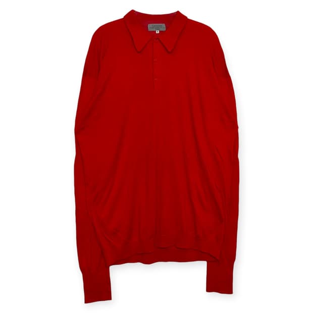 요지야마모토 고딕 카라 니트 티셔츠