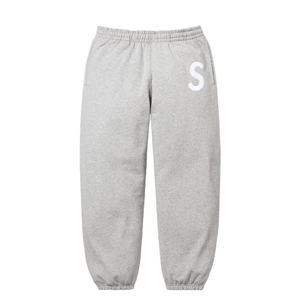 [L] 슈프림 S로고 스웻 팬츠 그레이 25fw