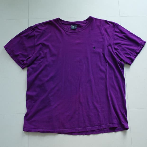 [XL] 올드폴로 90s 미제원단 퍼플 포니자수 반팔티