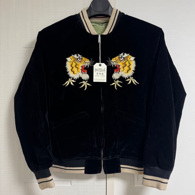 브론슨 리버시블 팔콘x타이거 스카쟌 L 새상품