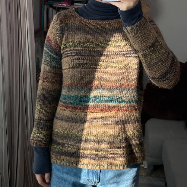 일본 브랜드 빈티지 모 소재 청순 니트