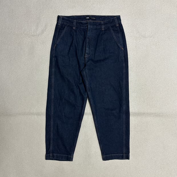 자라 테이퍼드 데님 팬츠