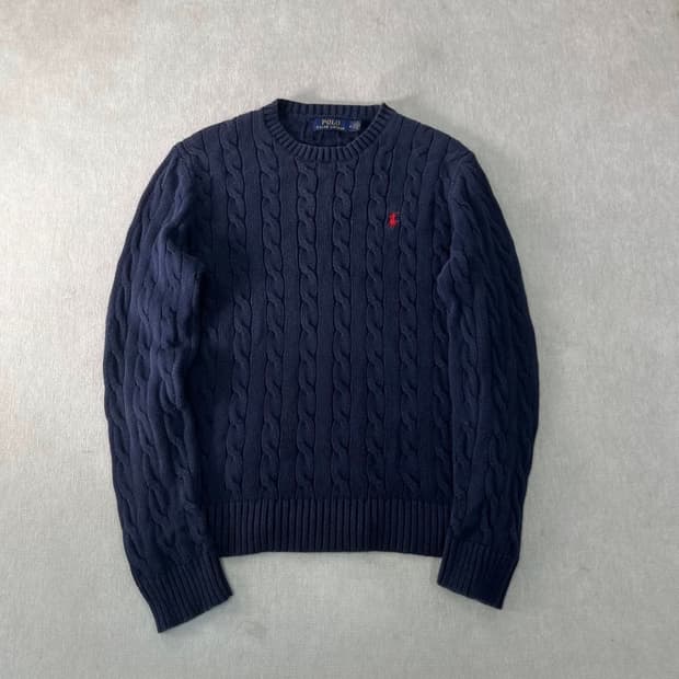 폴로 네이비 니트 M