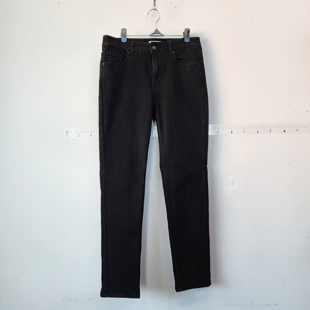 게스 블랙 데님 약기모 바지