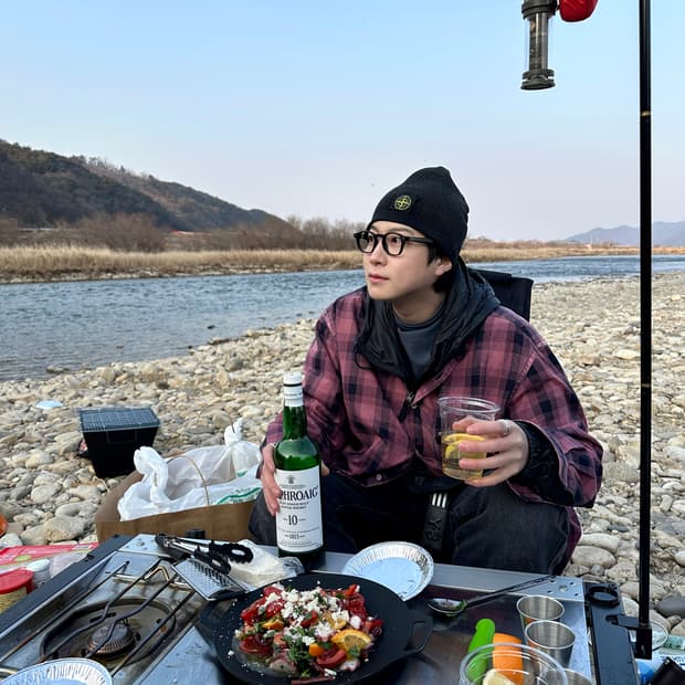 슈프림 x 스톤 아일랜드 리플렉티브 비니 블랙
