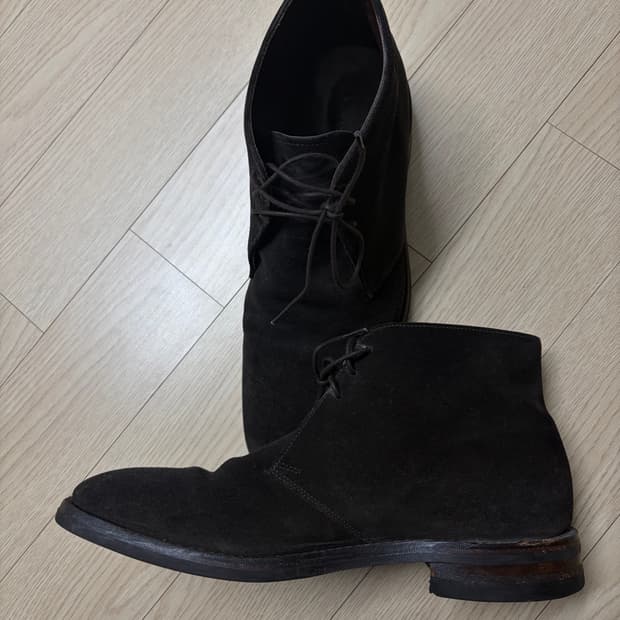 Loake brown suede boots