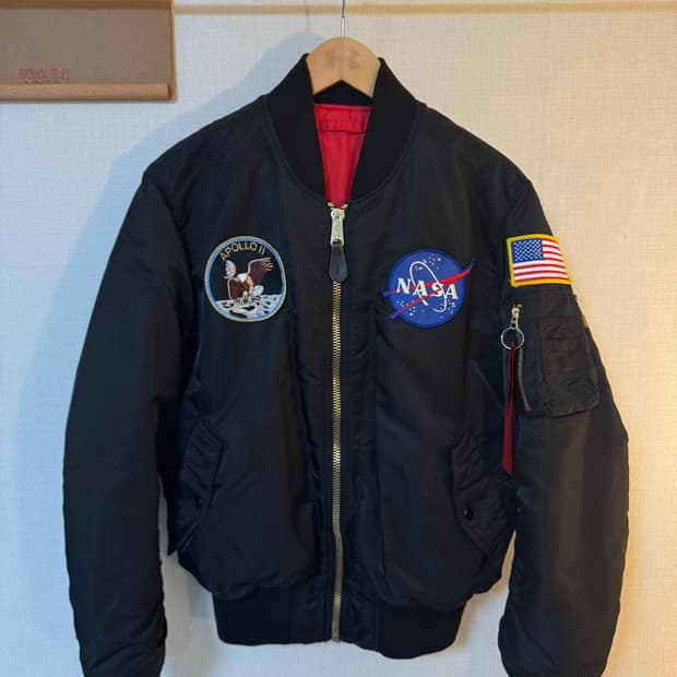 [M]알파인더스트리 NASA 아폴로 MA-1 리버시블 자켓