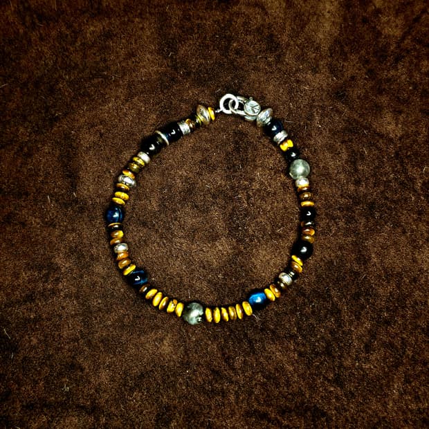 🪶 Silver 925 & Tiger Eye Stone Bracelet