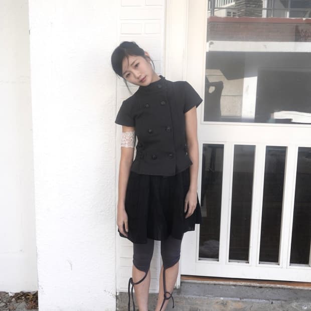 Strap leggings, charcoal
