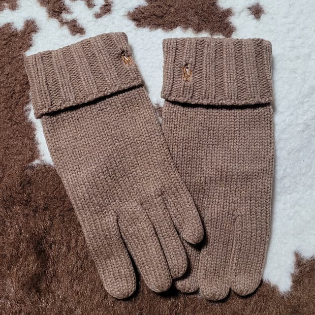 폴로 랄프로렌 남성용 메리노 울 장갑
