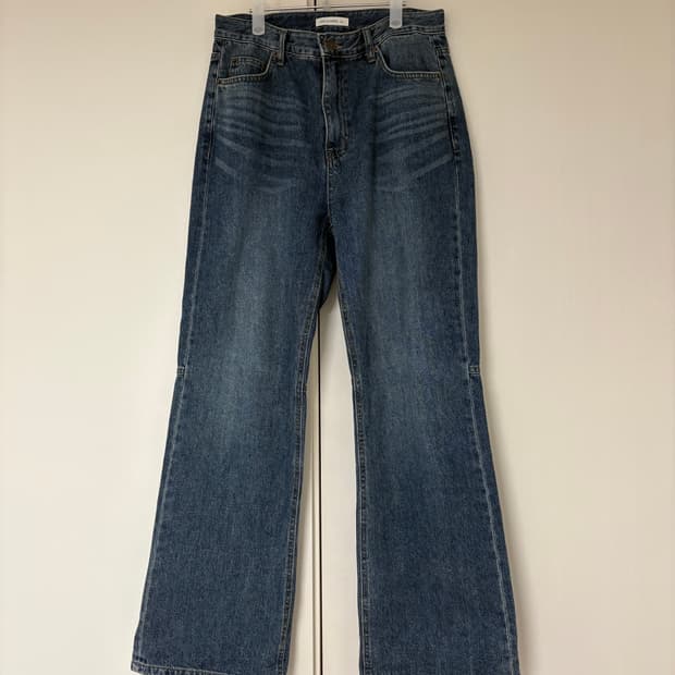 로우클래식 와이드핏 데님 팬츠 L