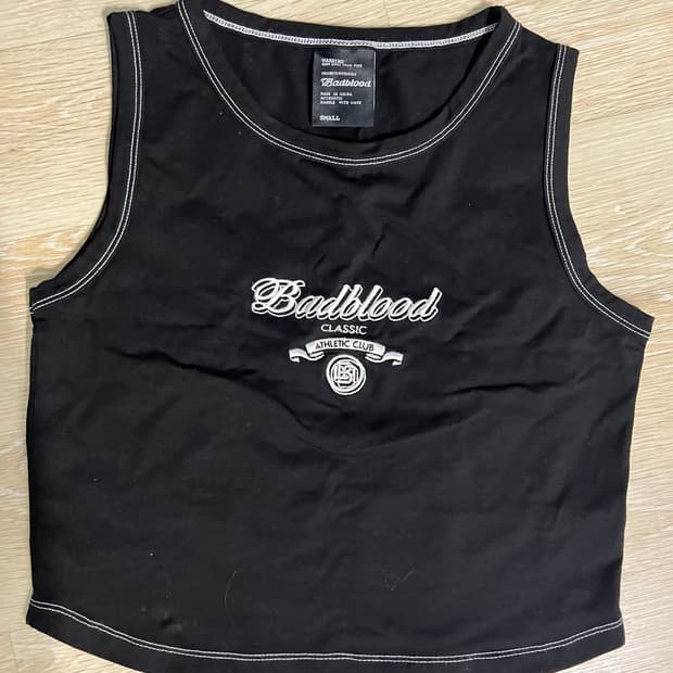 배드블러드 민소매 블랙 S