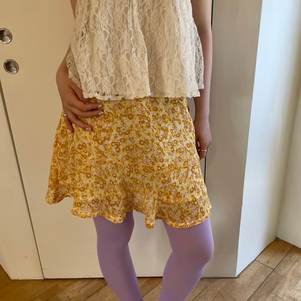floral skirt