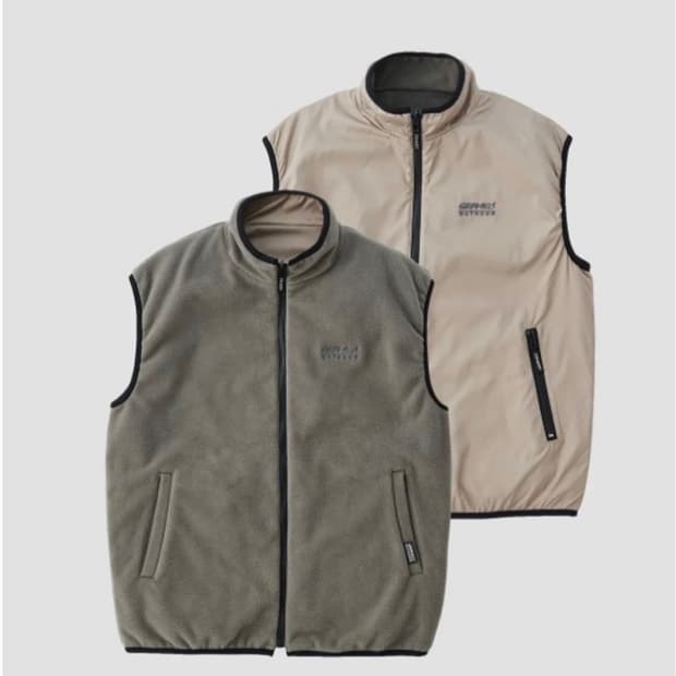 그라미치 리버시블 베스트 플리스 조끼