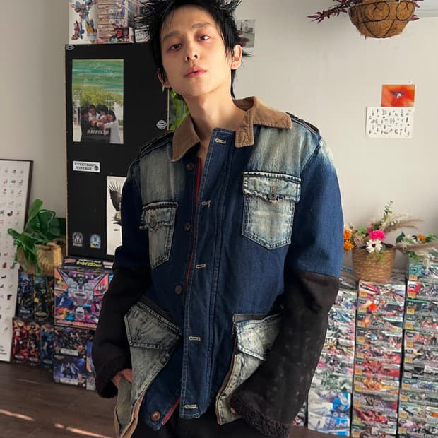 Gengy Homme 무통암즈 데님 필드 자켓