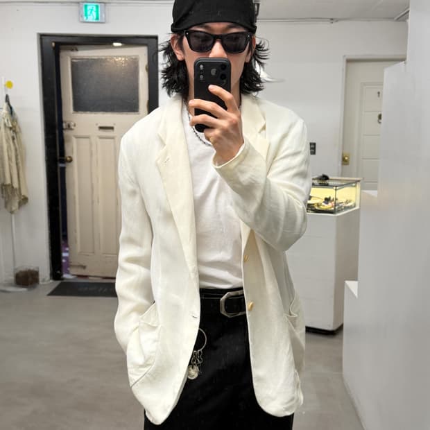 아르마니 린넨 레이온 자켓