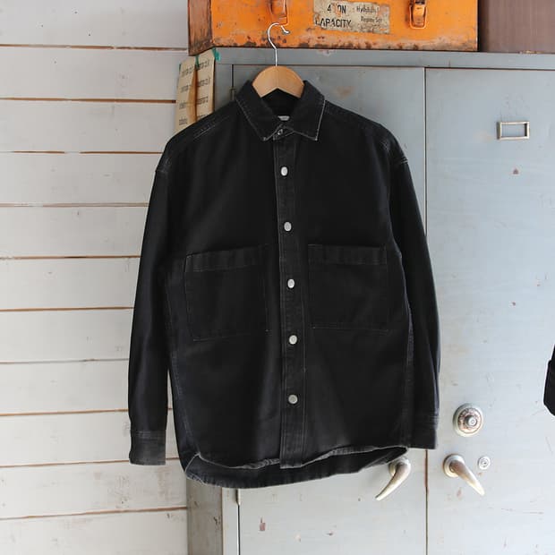 (착용컷) GU 데님 셔츠 (남성용 98-100)