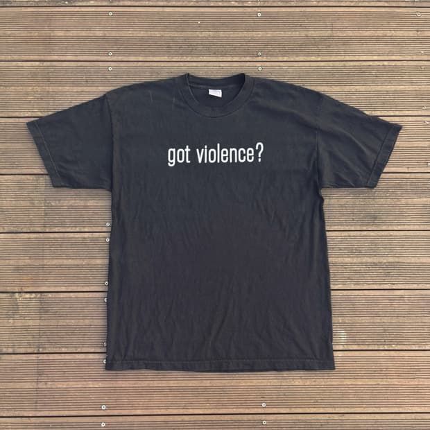90s Marilyn Manson ’got violence?‘ 반팔티셔츠