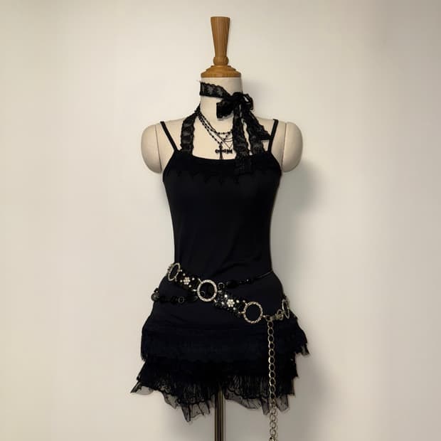 홀터 레이스 옆트임 고스페어리 나시