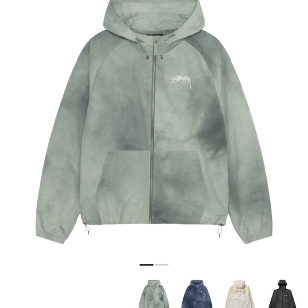 스투시 웨이브 다이 비치쉘 바람막이