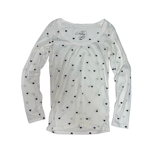 빈티지 하트 패턴 롱슬리브