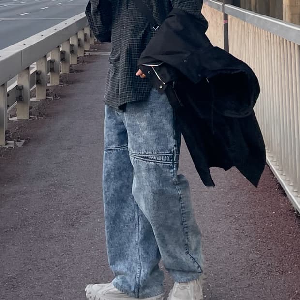 우영미 데님팬츠 