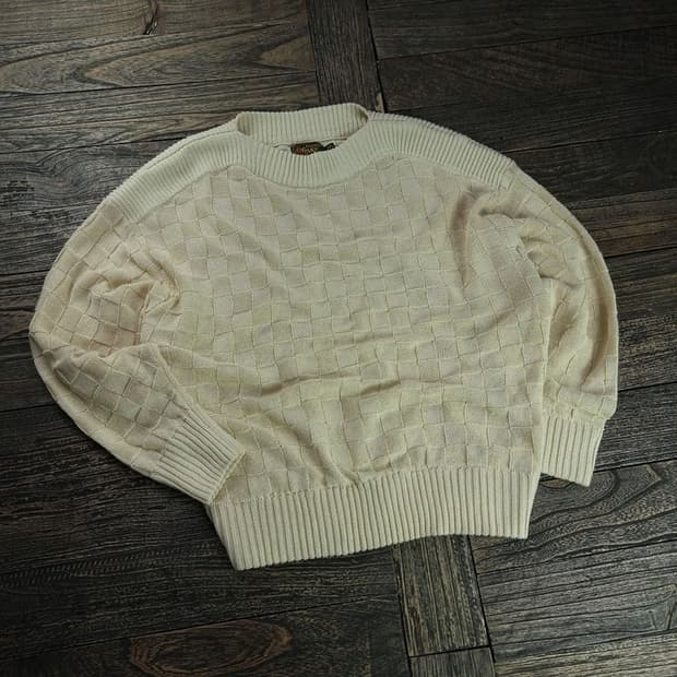 [오가프] 루즈핏 인트레치아토 니트 아이보리 M18600