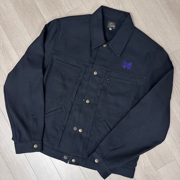 니들스 페니 진 자켓 블랙 ns178 ns178c m 사이즈