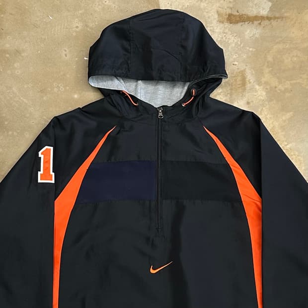 XL 나이키 올드스쿨 반집업 후드 아노락