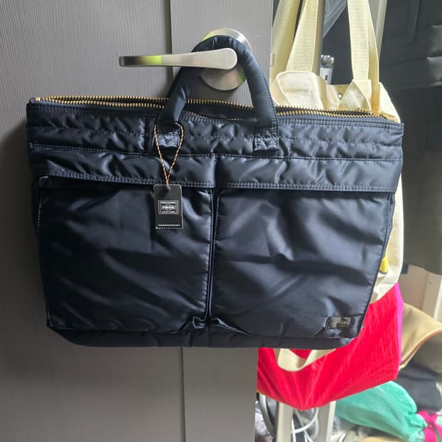 포터 탱커 숏 헬멧백 라지 아이언 블루