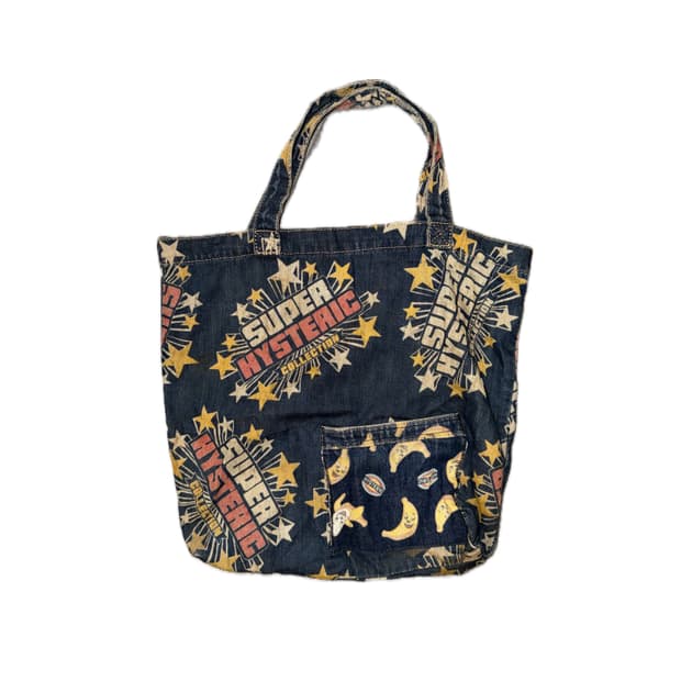 00’s Hysteric Glamour print tote bag
