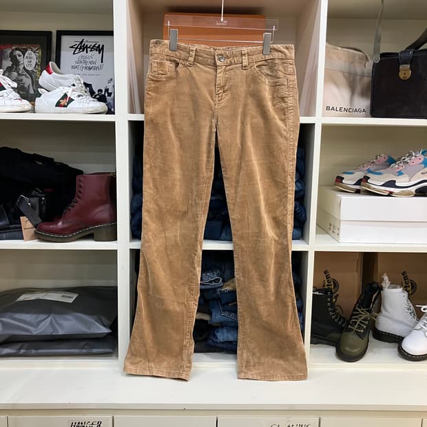 캘빈클라인 베이지 코듀로이 팬츠 33