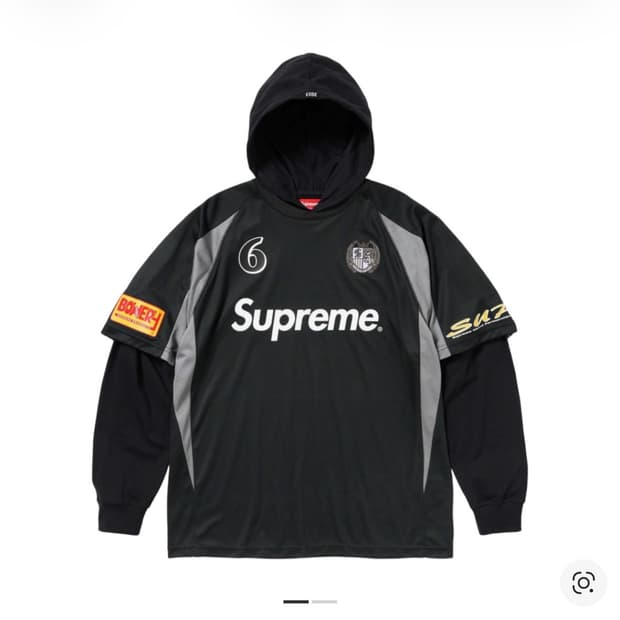 슈프림 후드사커 저지 L