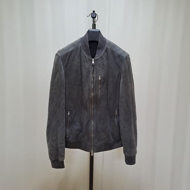 (택포) 올세인츠 고트스킨 스웨이드 블루종 XL A676